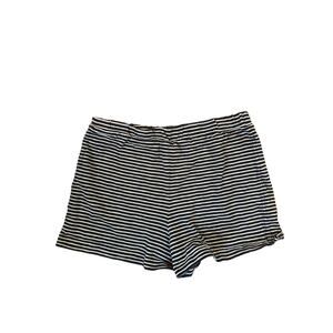 Women S Everlane Black White Stripe 100% Cotton Shorts Lounge Pajama Sleep